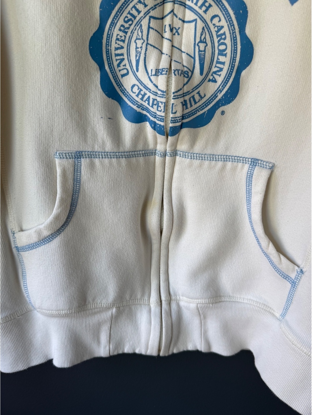 Foot Locker Exclusive University Of North Carolina Carolina Zip-Up Sweatshirt View 3